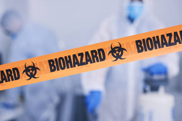 Professional Biohazard Cleanup technician working in Milledgeville, OH